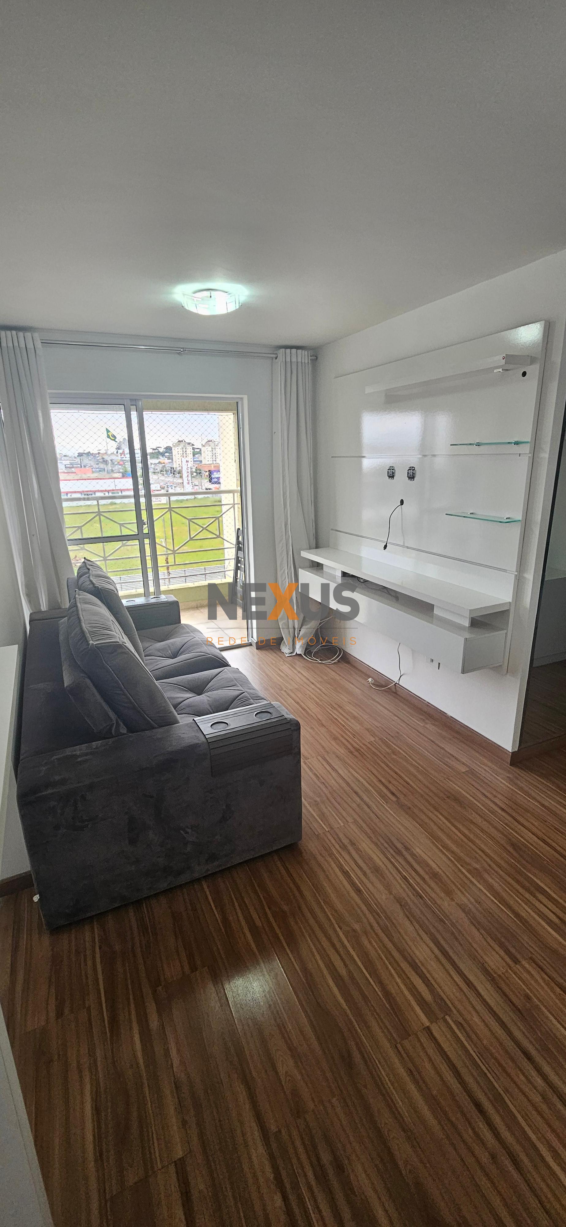 Apto Pinhais- mobiliado, 02 qtos, sacada, 01 vaga R 395 mil