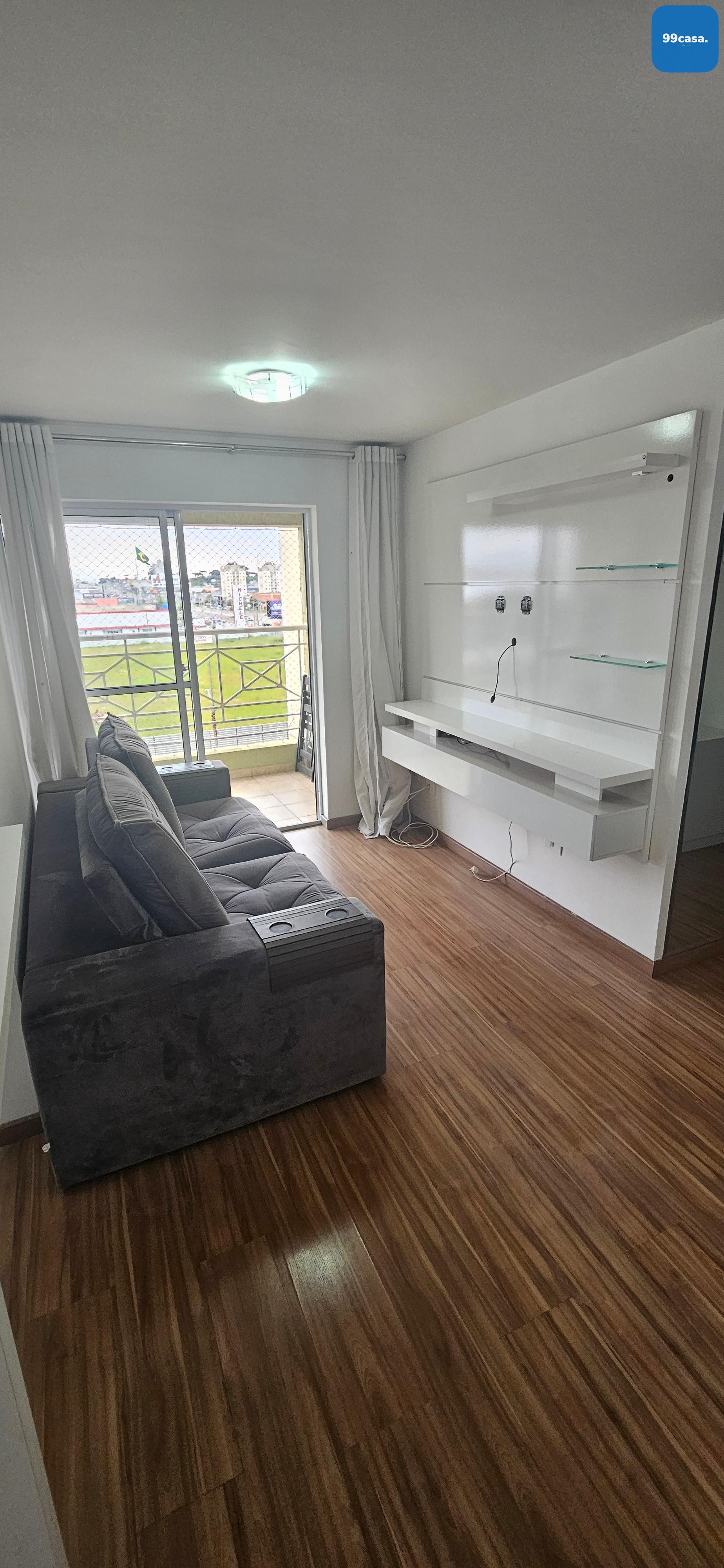 Apto Pinhais- mobiliado, 02 qtos, sacada, 01 vaga R  395 mil