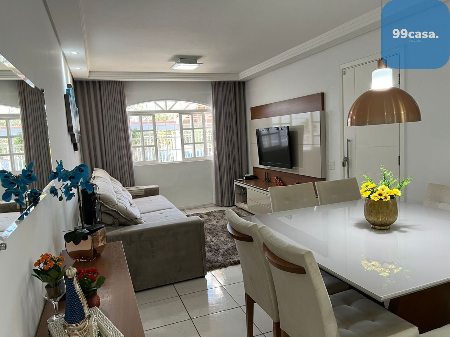 Excelente casa térrea 109m2, 03 qtos ste hidro  edícula, 03 va...