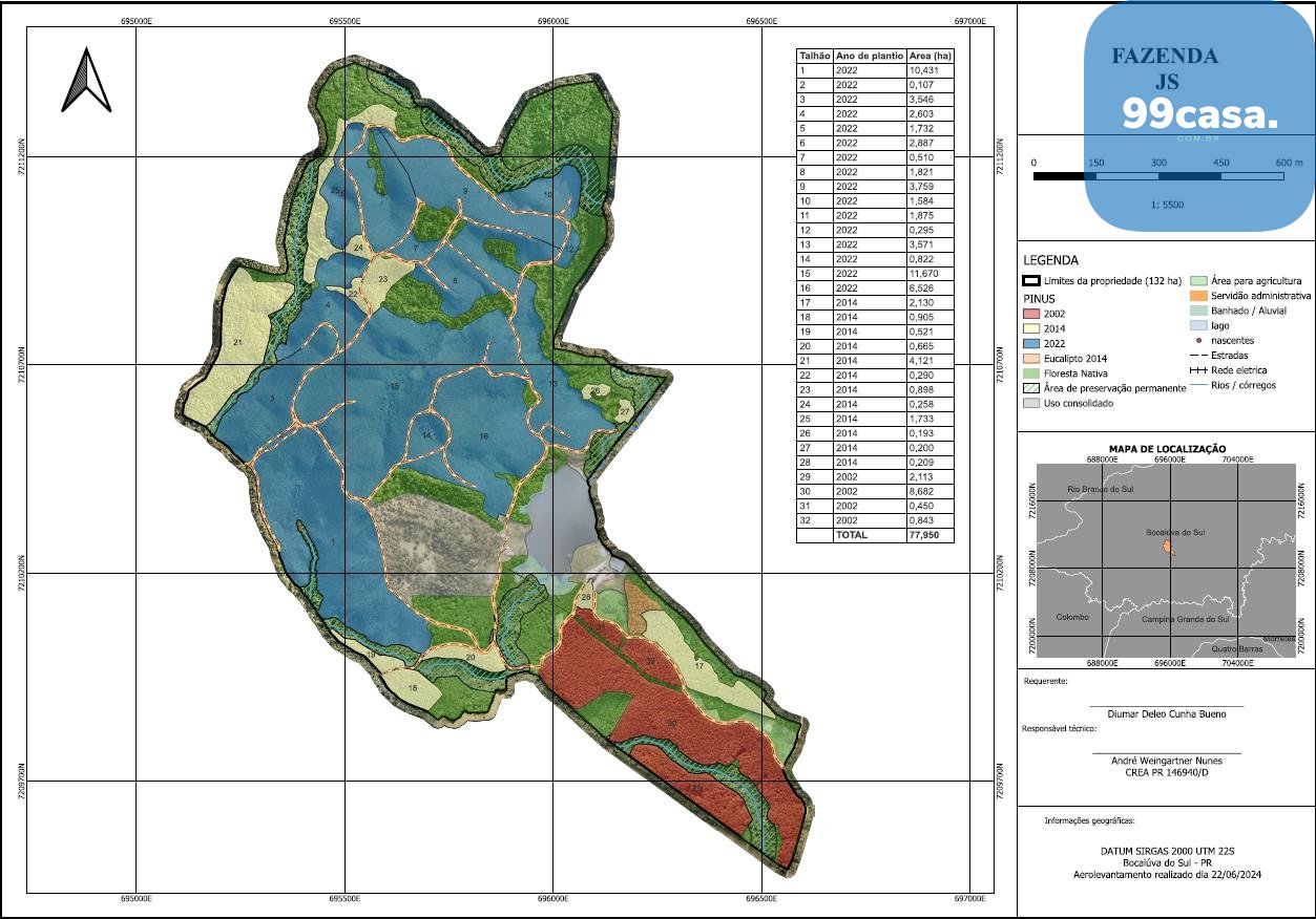 Fazenda com 77,95 Hectares, Casa com Piscina e R  2 Milhões em...