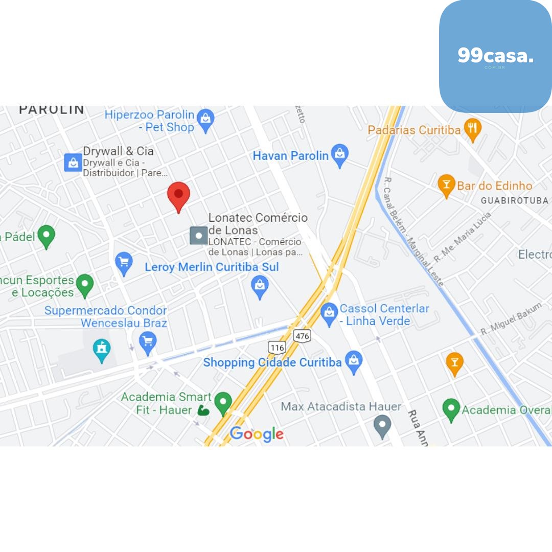 Terreno à Venda no Parolin | 548 m  | Rua Professor Porthos Ve...
