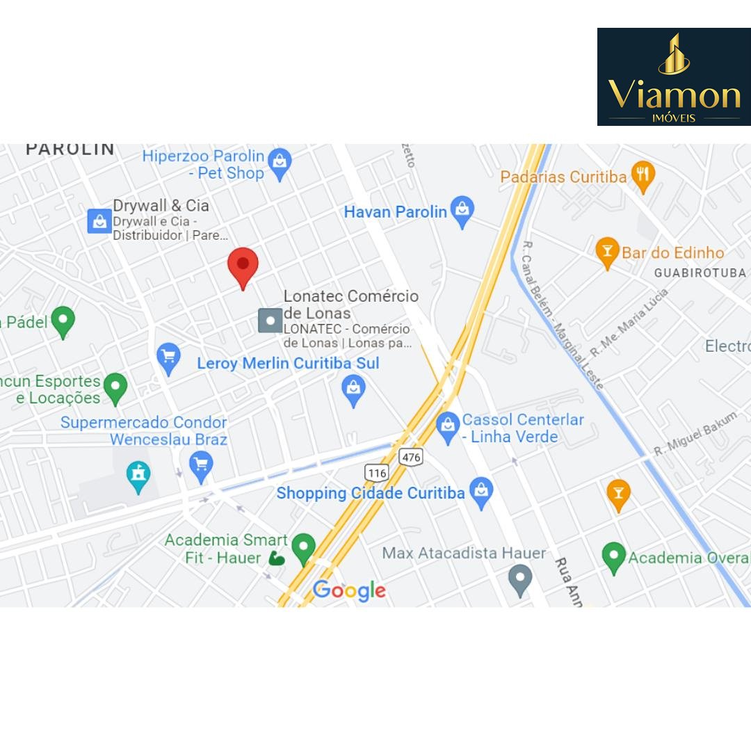 Terreno à Venda no Parolin | 548 m  | Rua Professor Porthos Ve...