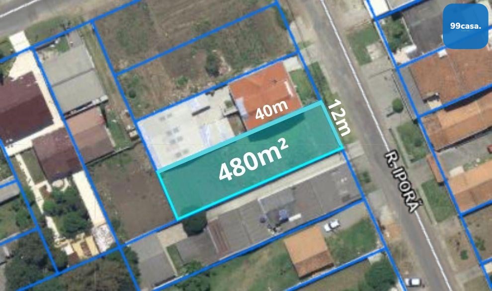 Terreno 480m  na Rua Iporã n  510 em Curitiba | pronto para co...