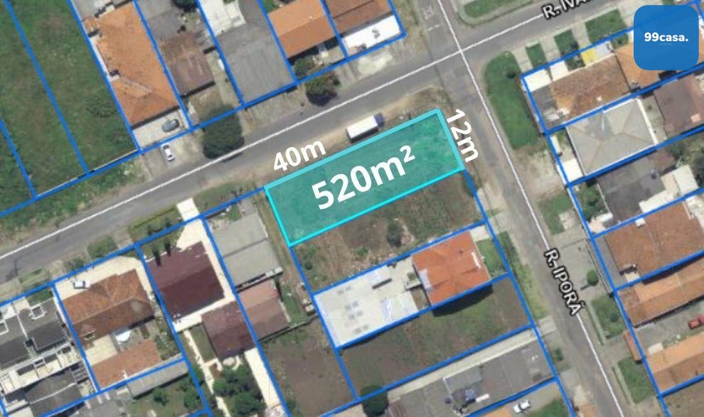 Terreno de esquina 520m  na Rua Iporã com opção de compra junt...
