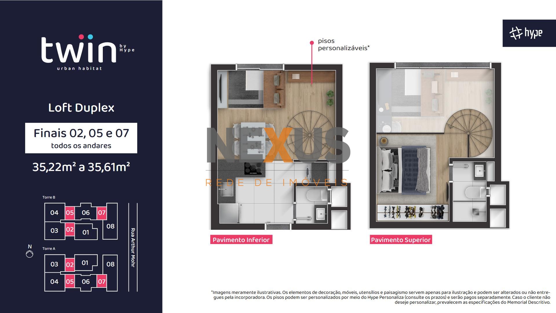 Loft novo à venda no Portão, em CURITIBA - PR