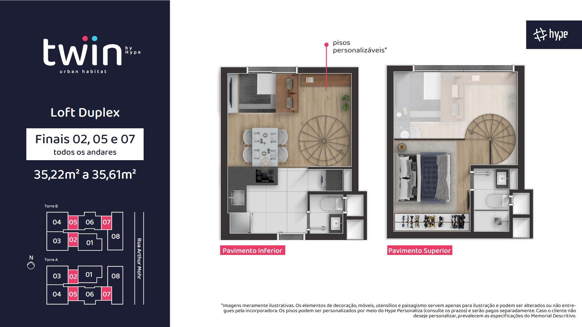 Loft novo ? venda no Port?o, em CURITIBA - PR