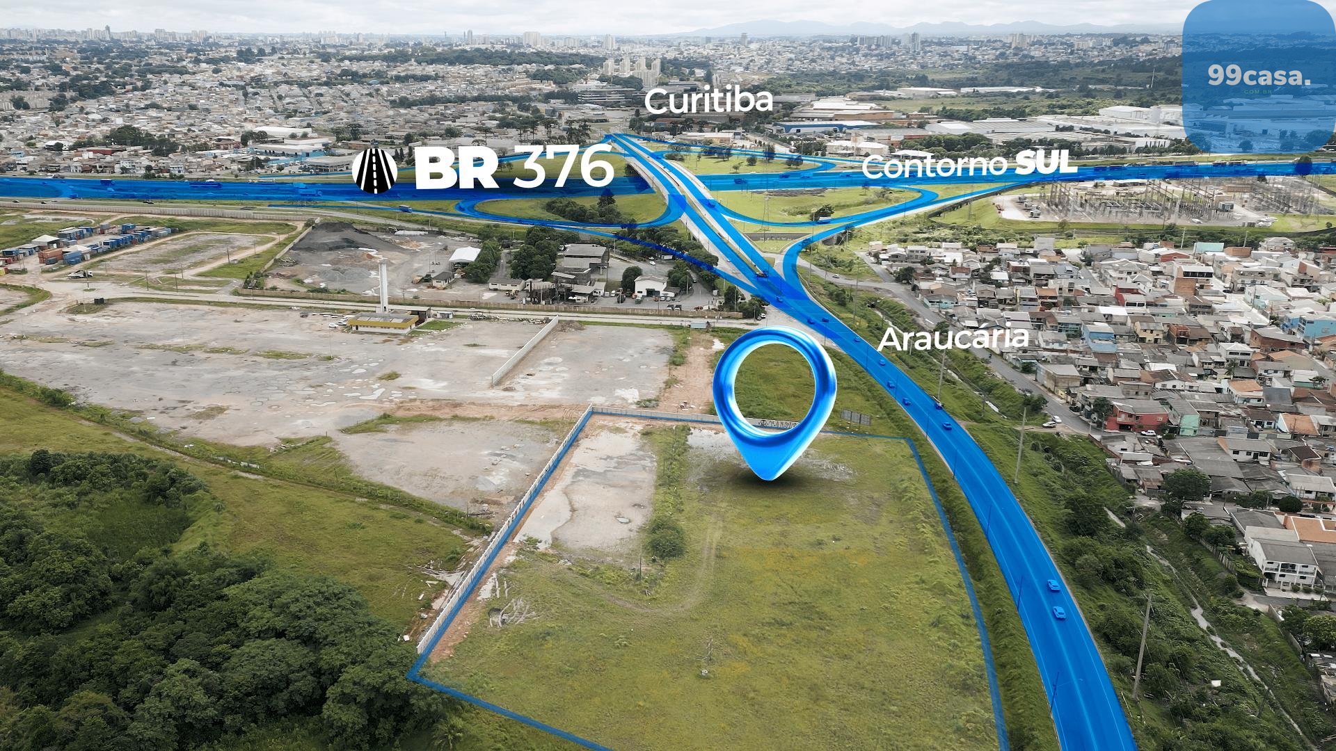 Terreno Comercial à venda, Cidade Industrial, CURITIBA - PR