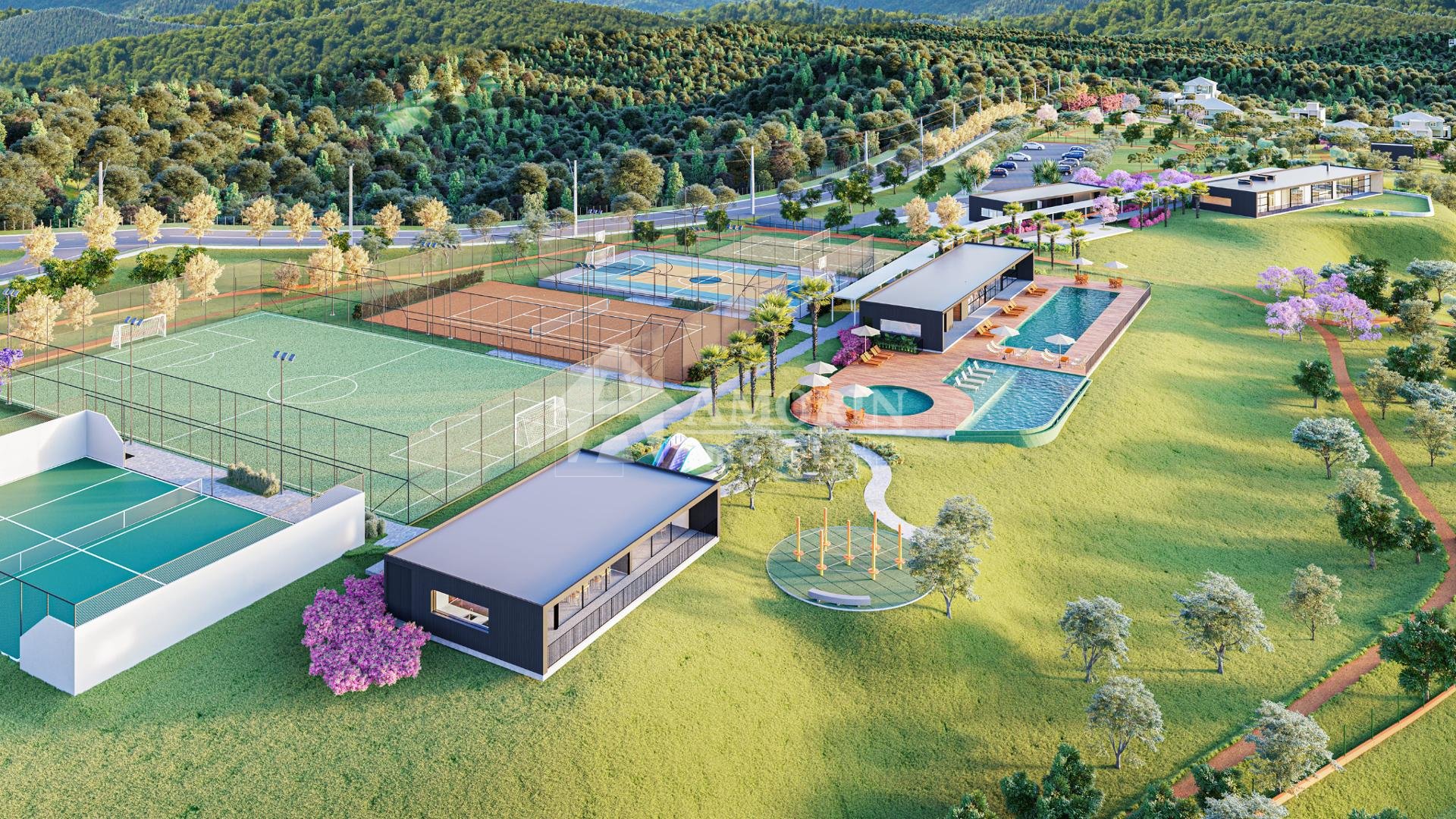 TERRENO com fundos para o Bosque no Alphaville Paraná  Campo ...