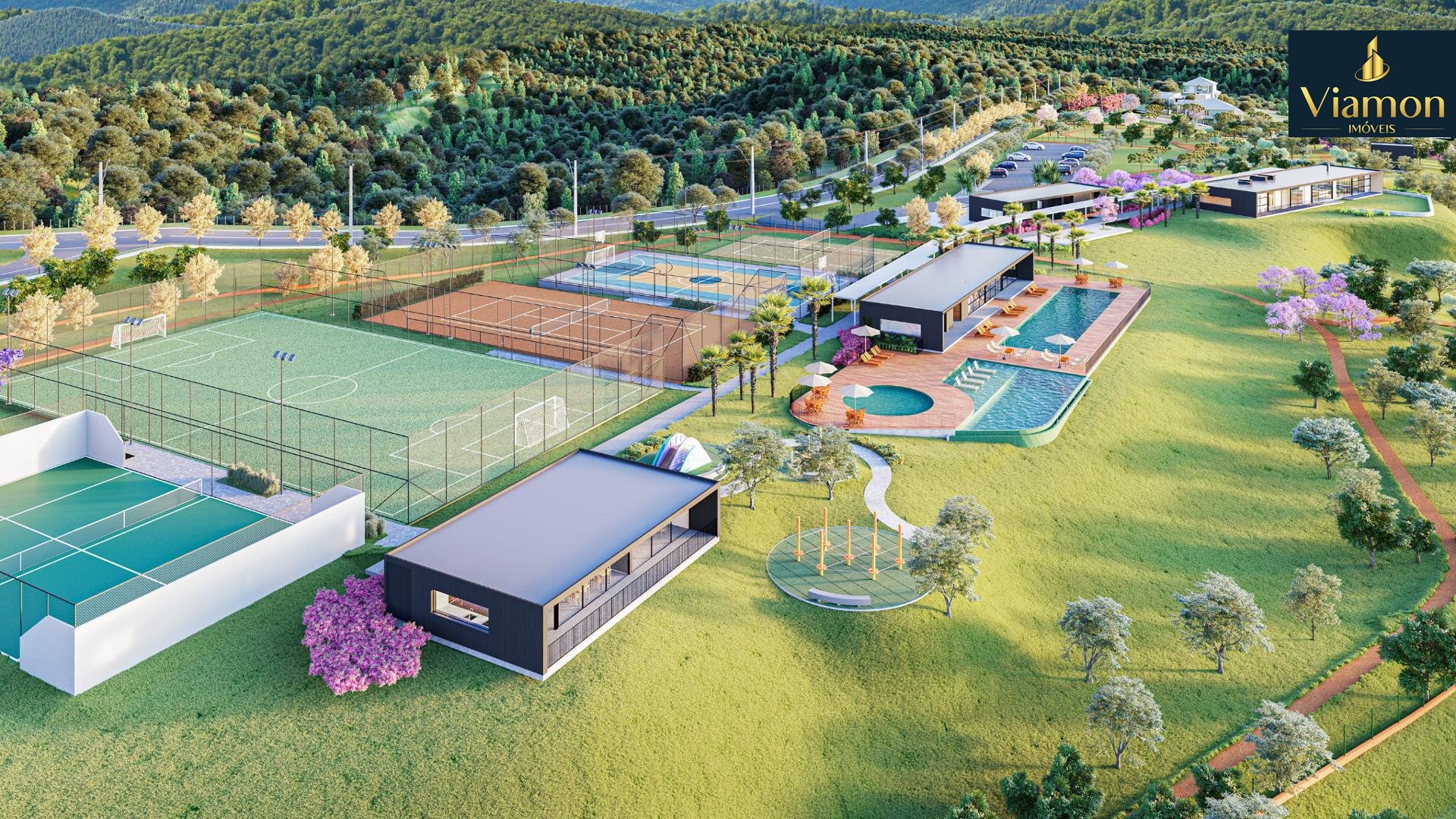 TERRENO com fundos para o Bosque no Alphaville Paraná  Campo ...