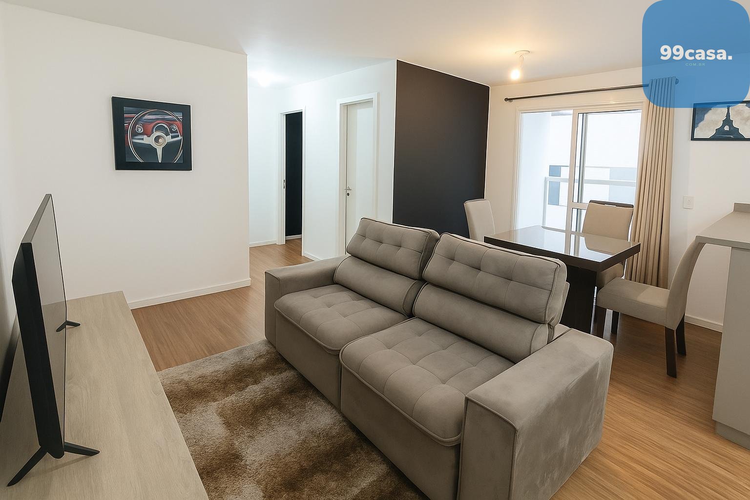 Apartamento com 2 quartos e 1 vaga à venda no Mercês em Curiti...