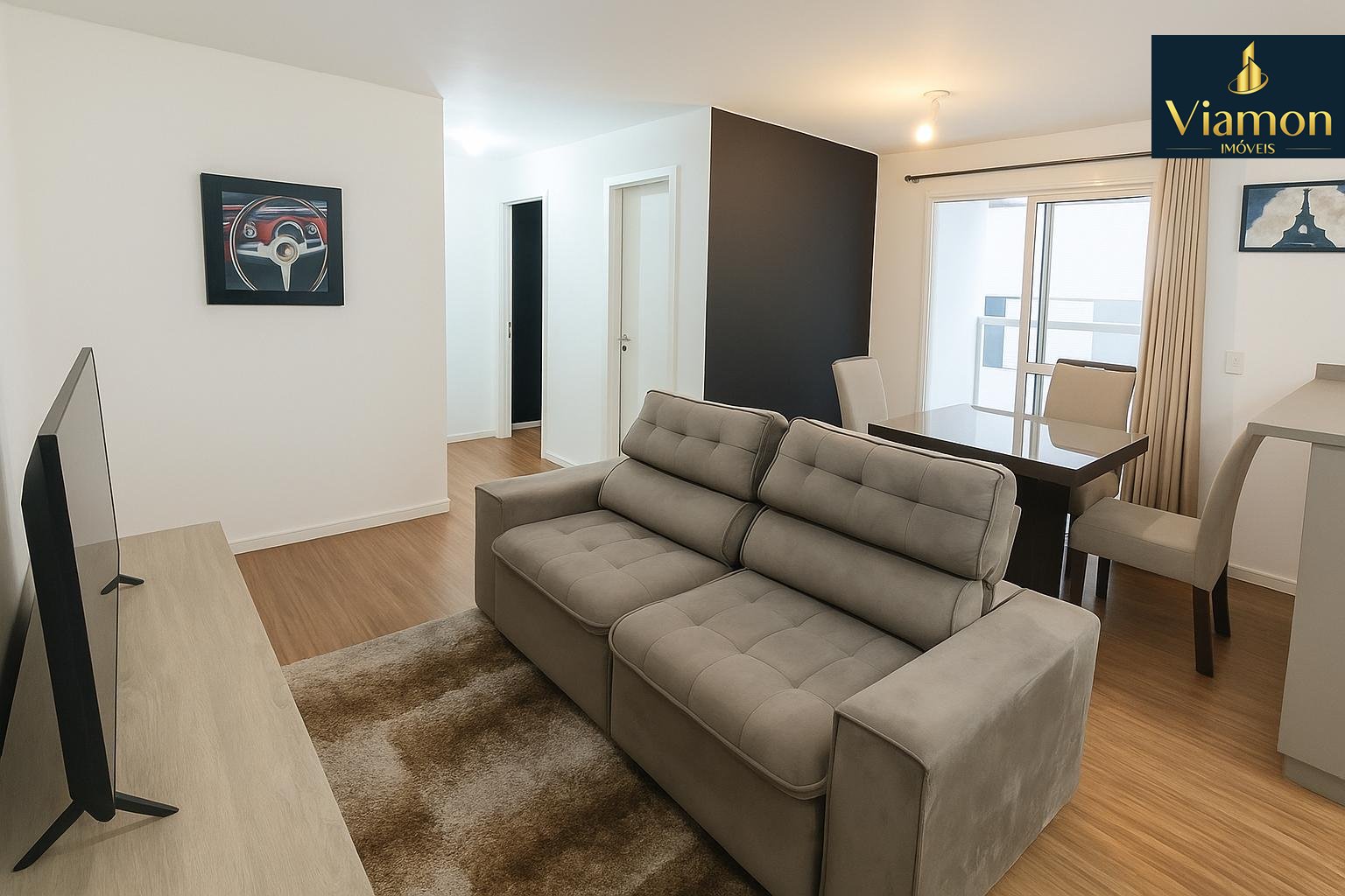 Apartamento com 2 quartos e 1 vaga à venda no Mercês em Curiti...