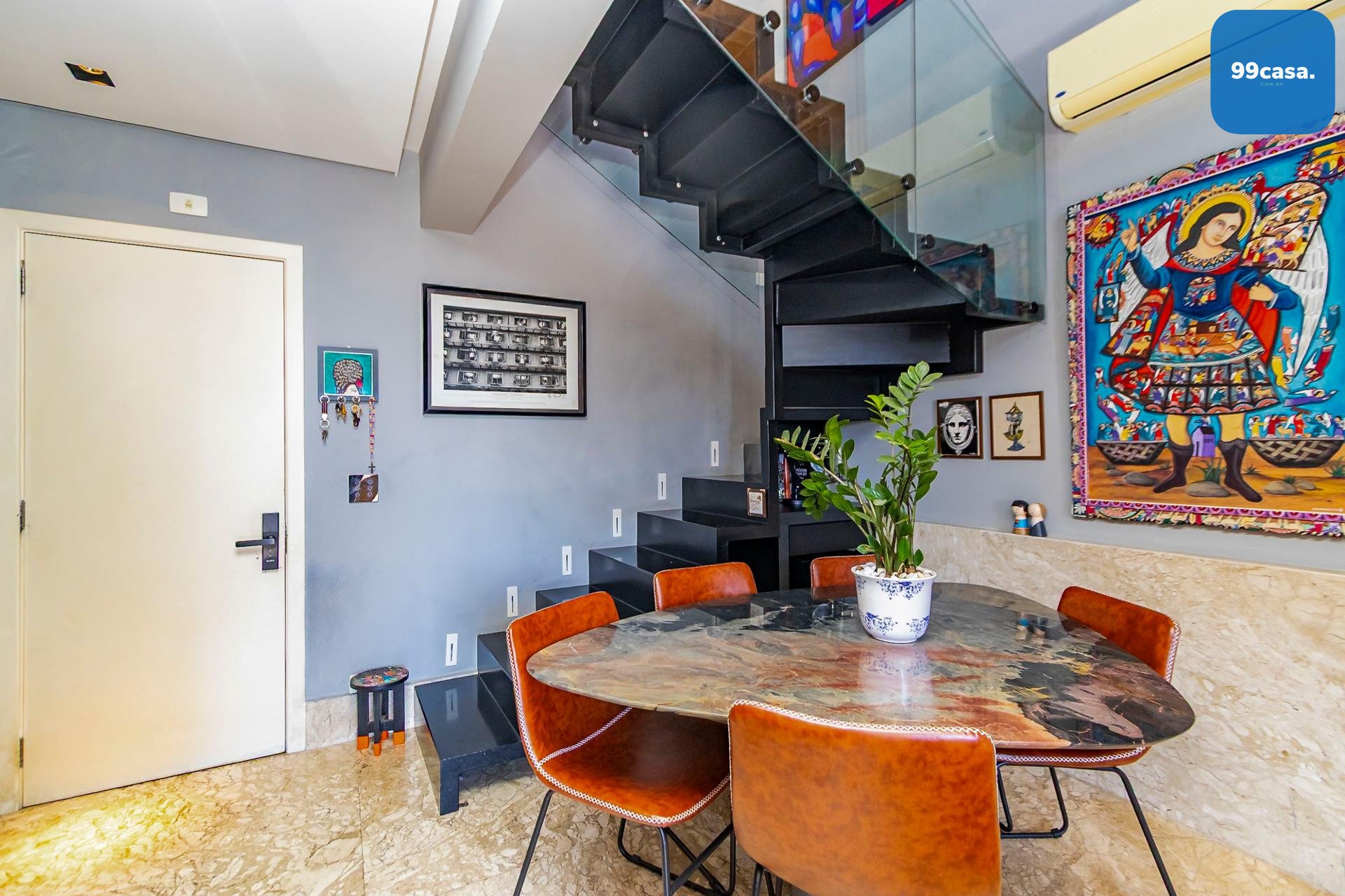 Loft de 74m  com Pé-Direito Duplo e Churrasqueira no Sky, Bigo...