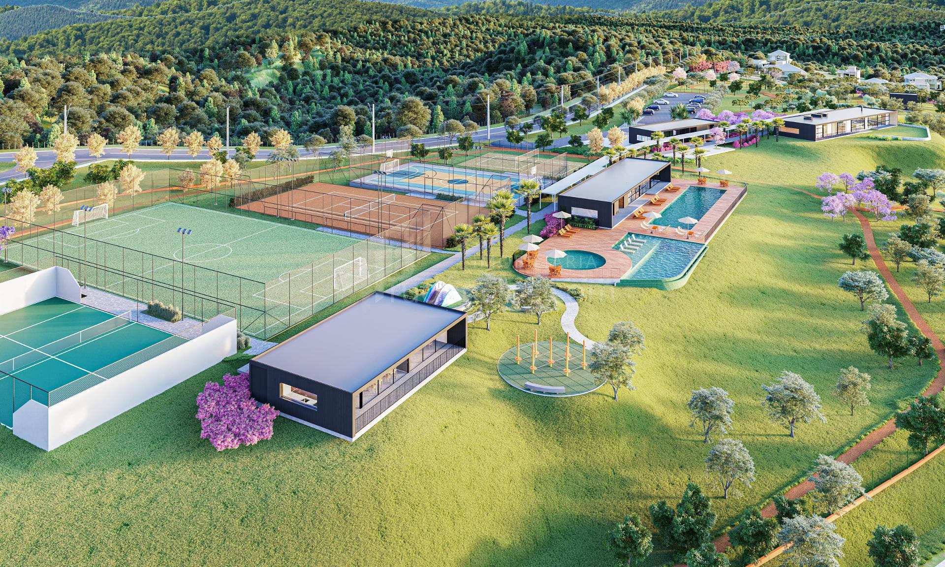 Terreno Lote à venda no Alphaville Paraná em Campo Largo com f...