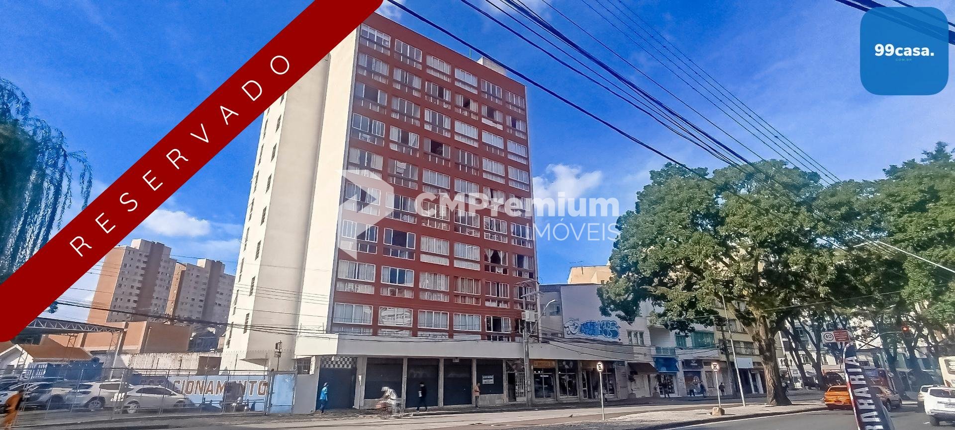Apartamento de 1 Quarto no Centro de Curitiba, com 45m , em Ót...