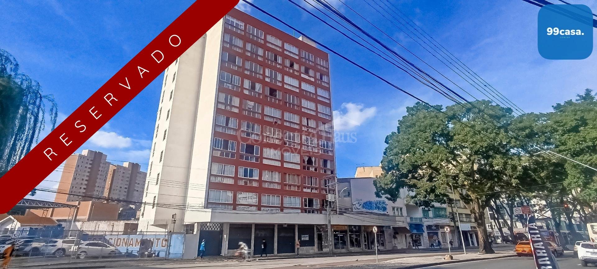 Apartamento de 1 Quarto no Centro de Curitiba, com 45m , em Ót...