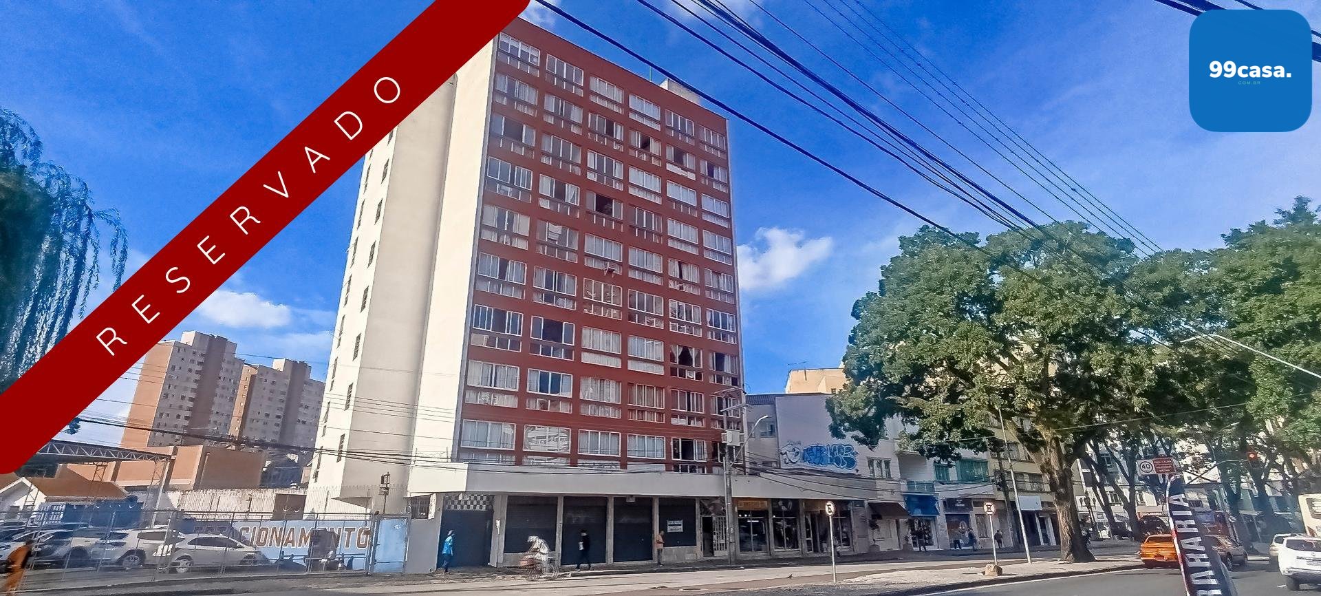 Apartamento de 1 Quarto no Centro de Curitiba, com 45m , em Ót...