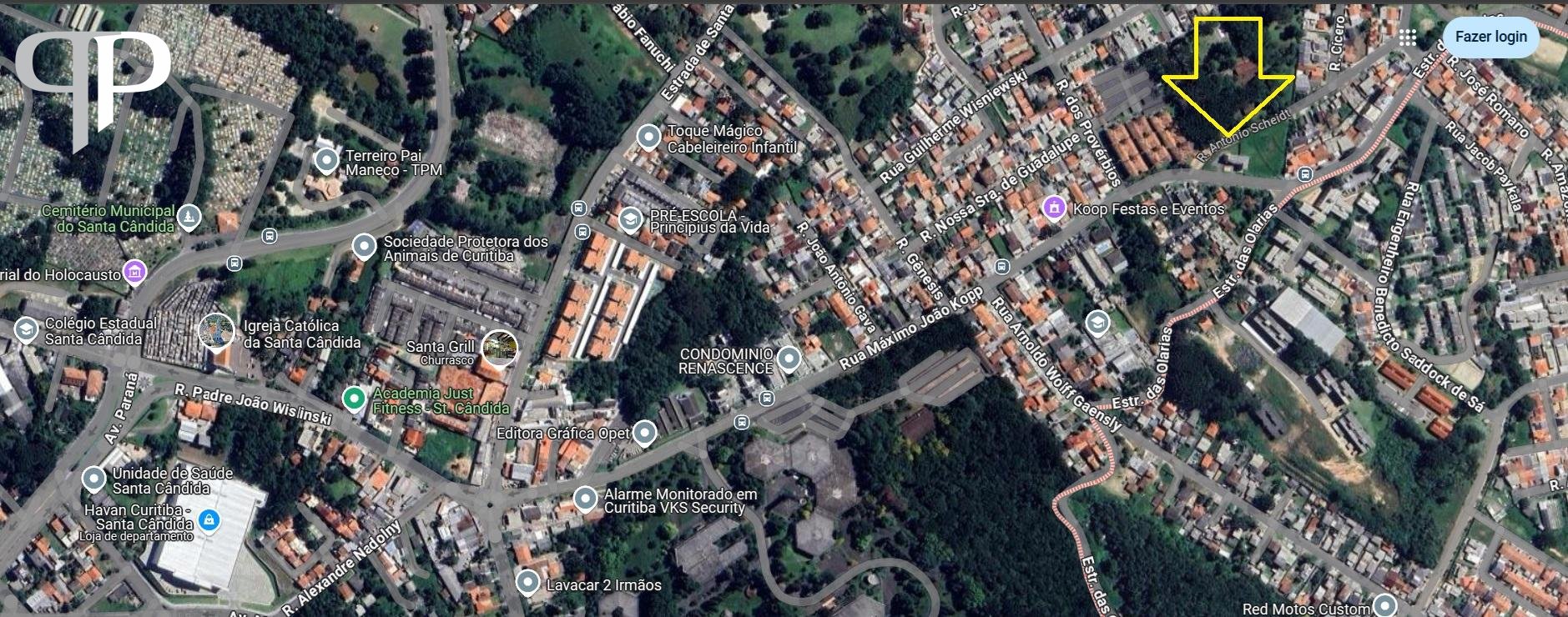 Excelente terreno ZR2 de esquina no Santa Candida