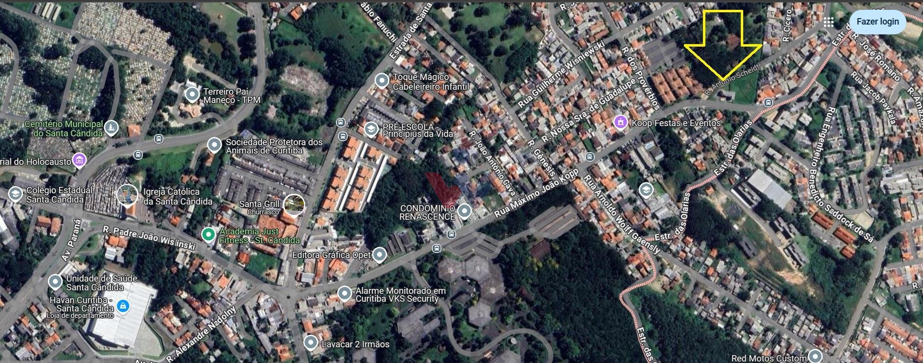 Excelente terreno ZR2 de esquina no Santa Candida