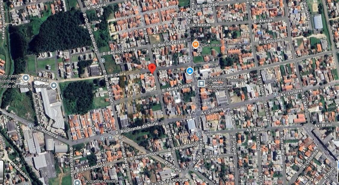 Terreno ZR3, na vila guaraci, 630m  de esquina em COLOMBO - PR
