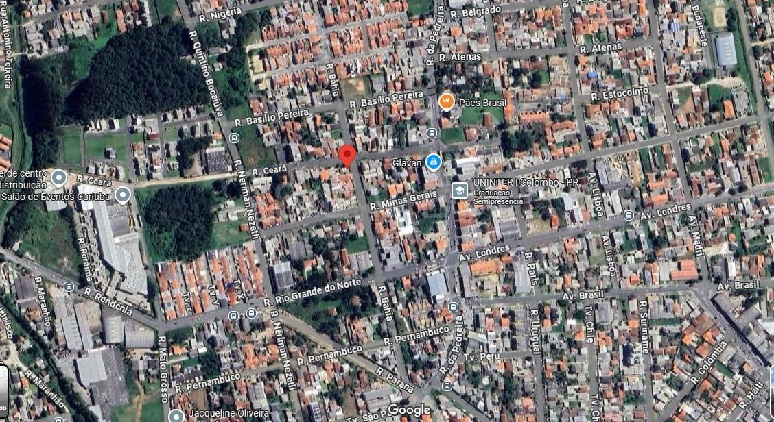 Terreno ZR3, na vila guaraci, 630m  de esquina em COLOMBO - PR
