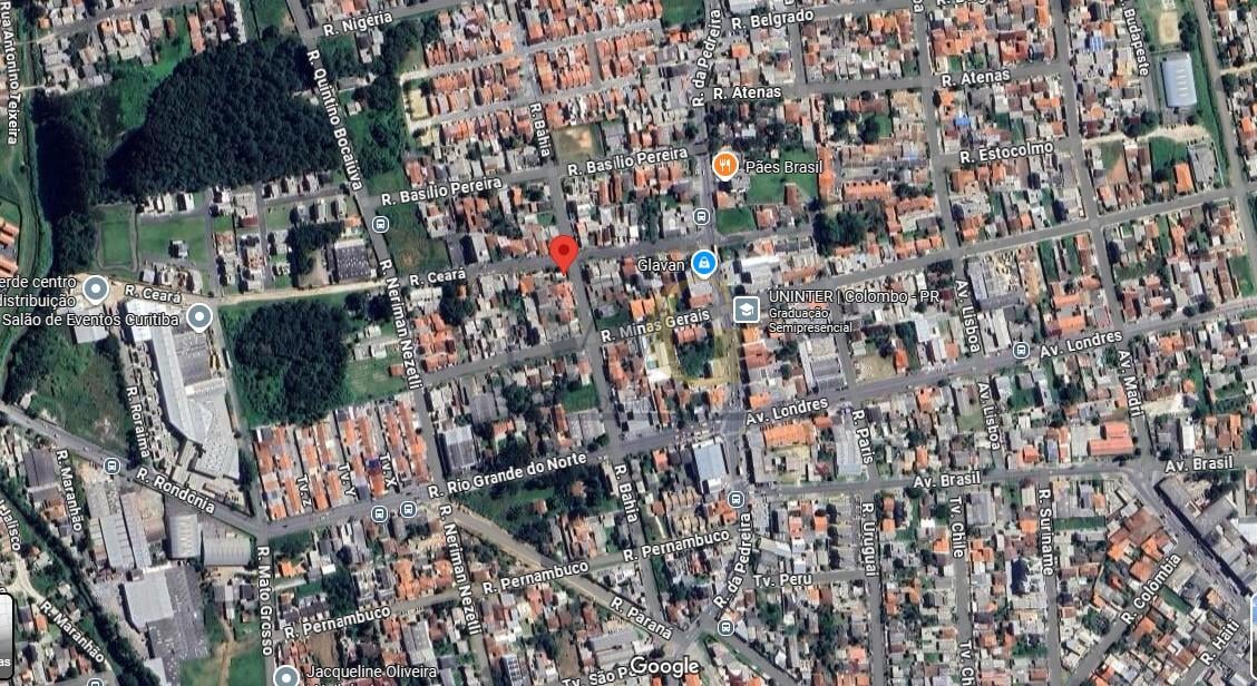 Terreno ZR3, na vila guaraci, 630m  de esquina em COLOMBO - PR