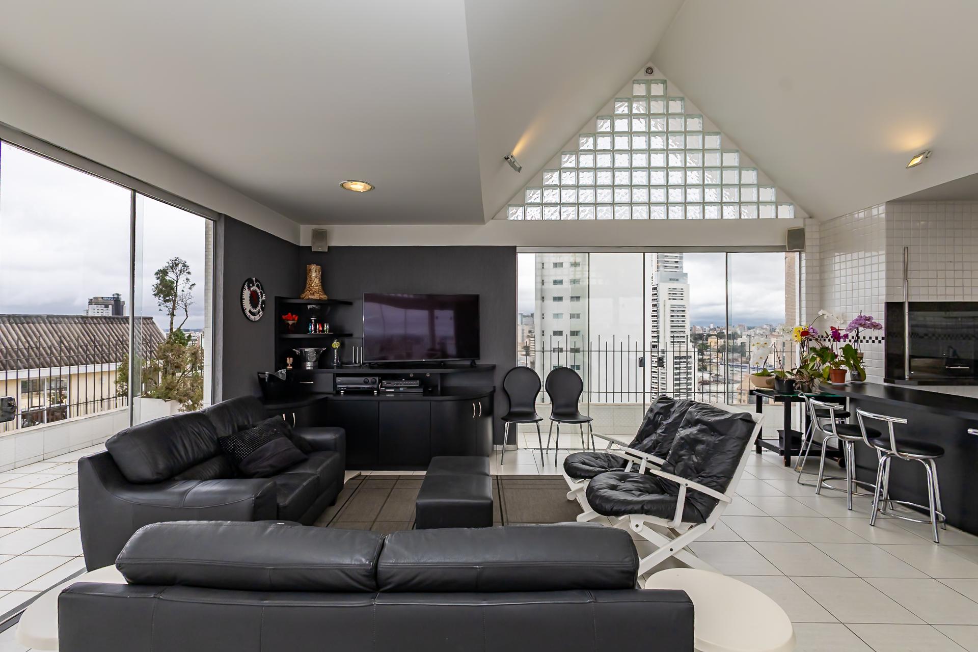 20  andar, Cobertura Triplex, Centro Cívico, 4 Vagas, Gourmet ...