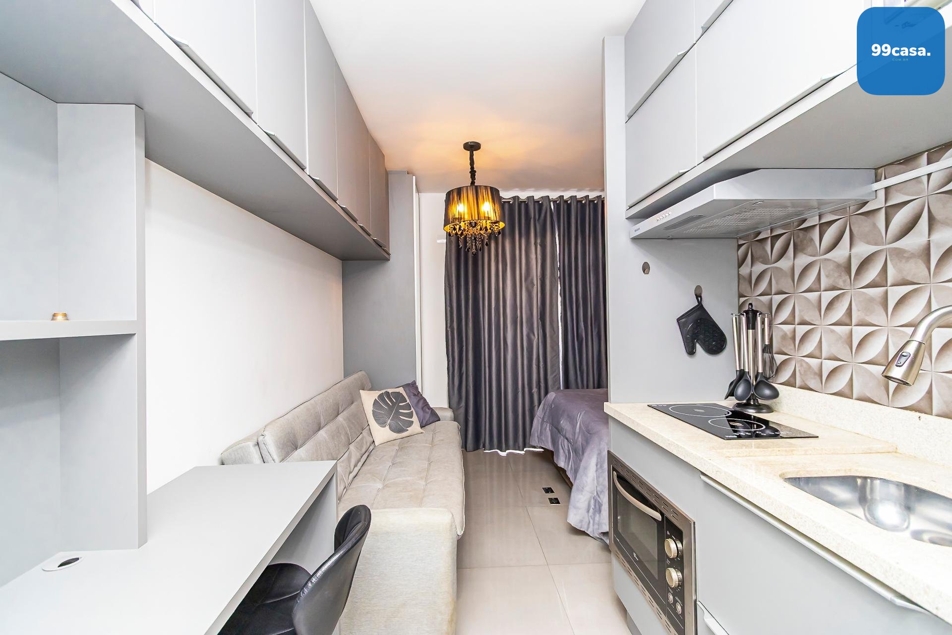 Studio Log  no Centro de Curitiba| Lazer Completo  Piscina, Ac...