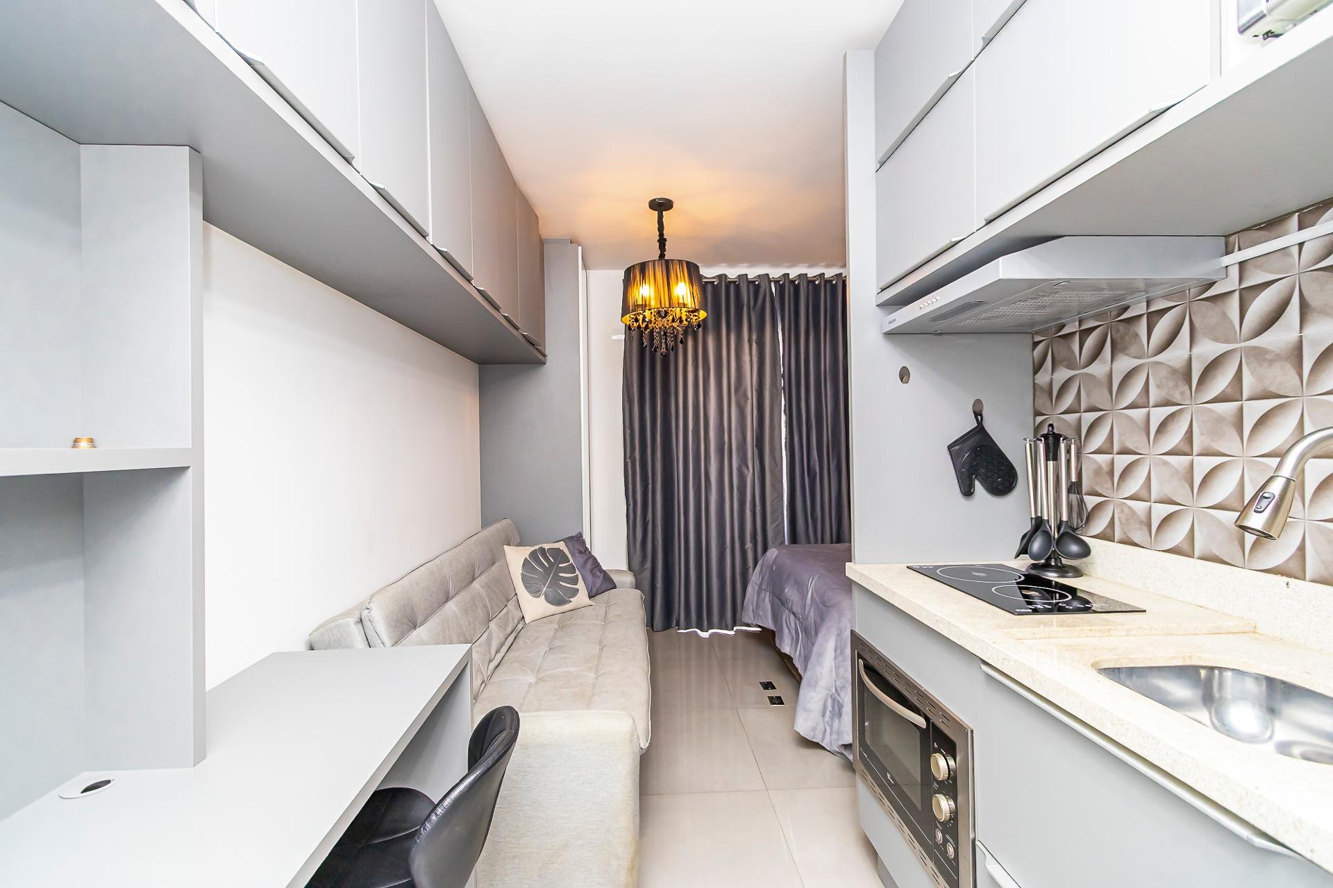 Studio Log  no Centro de Curitiba| Lazer Completo  Piscina, Ac...