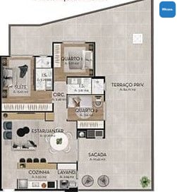Apartamento Garden com 3 dormitórios à venda, 95 m² por R$ 956...