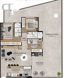 Apartamento Garden com 3 dormitórios à venda, 95 m² por R$ 956...