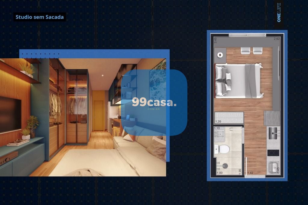 STUDIO DIRETO COM PROPRIETARIO,  por R  258.900,00 - Agua Verd...