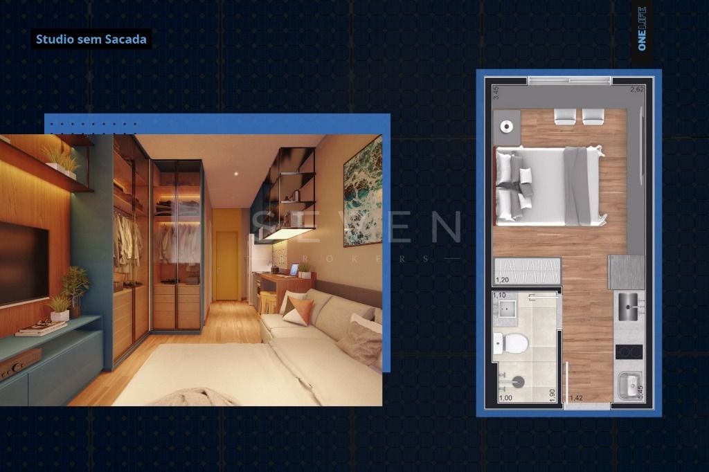 STUDIO DIRETO COM PROPRIETARIO,  por R  258.900,00 - Agua Verd...