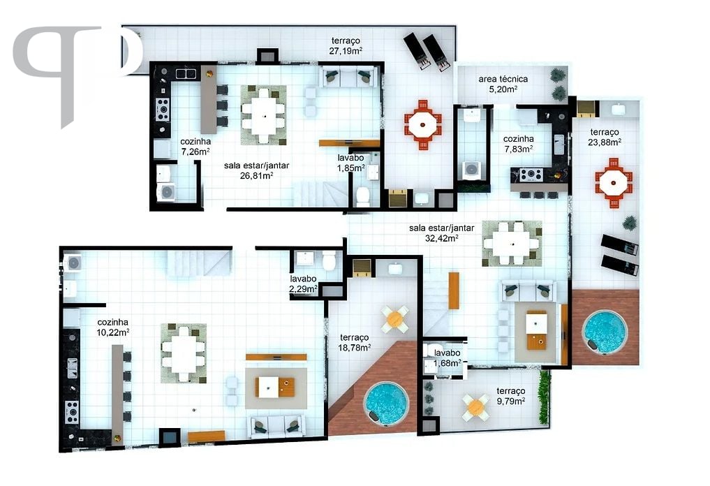 Cobertura com 3 dormitórios à venda, 160 m² por R$ 1.185.313,0...