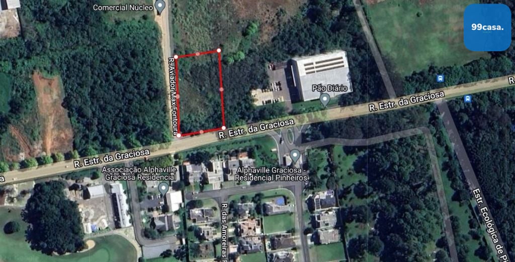 Terreno à venda, 2637.00 m2, alphaville graciosa, PINHAIS - PR