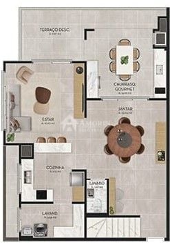 Cobertura com 3 dormitórios à venda, 151 m² por R$ 1.624.319,1...
