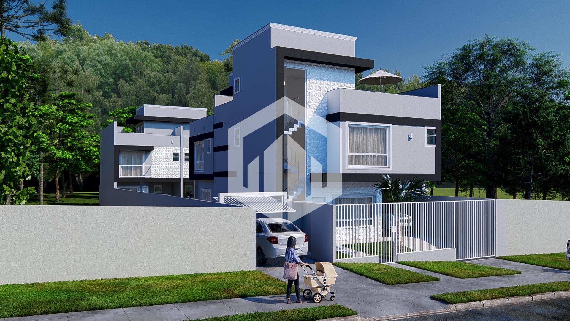Sobrado à venda com 3 dormitórios - Uberaba, CURITIBA - PR