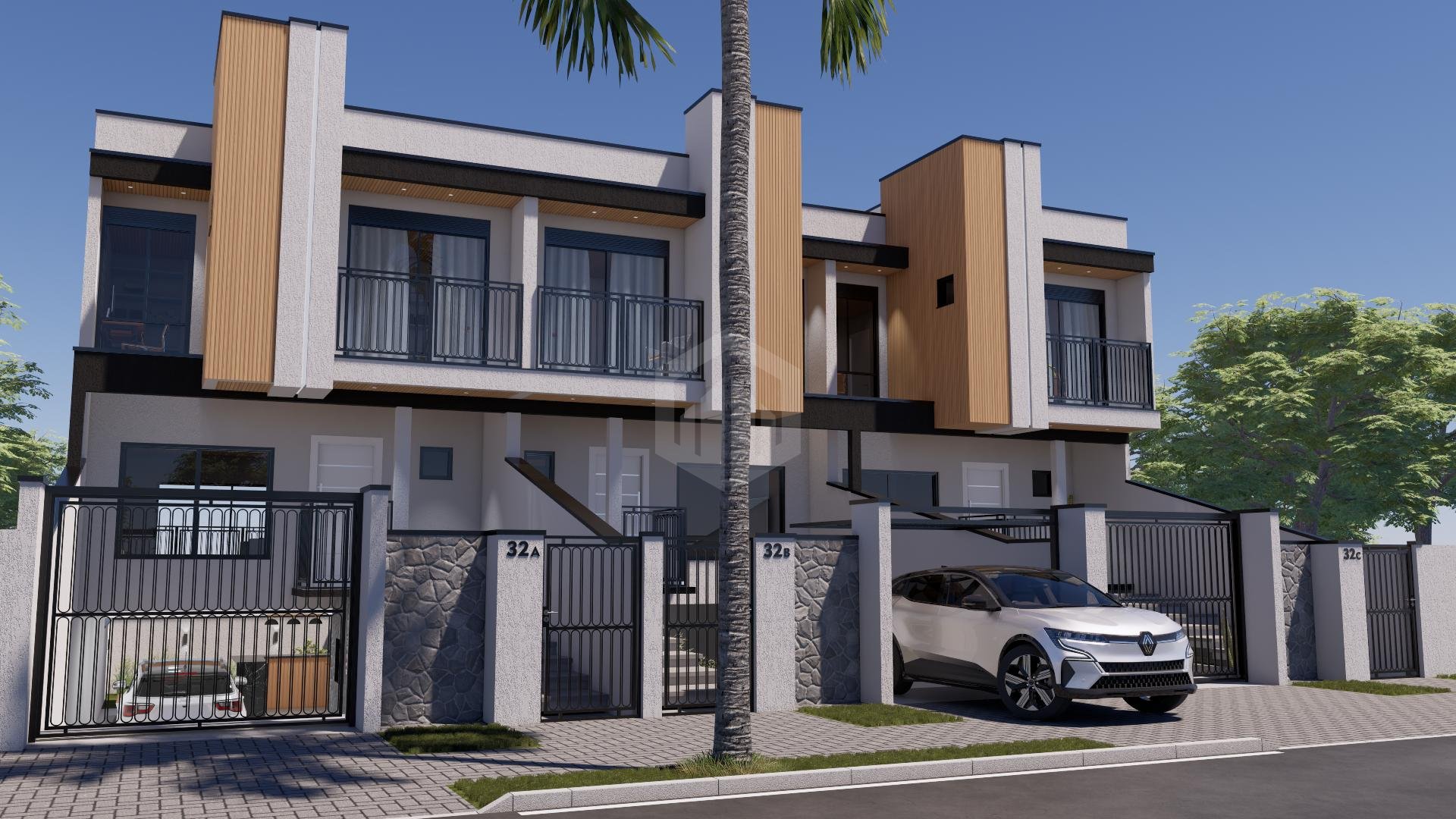 Sobrados à venda - Duplex com 3 suítes - Ecoville, CURITIBA - PR