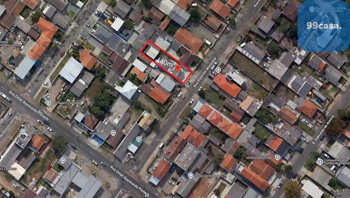 Terreno à venda, 440 m2, XAXIM, CURITIBA - PR