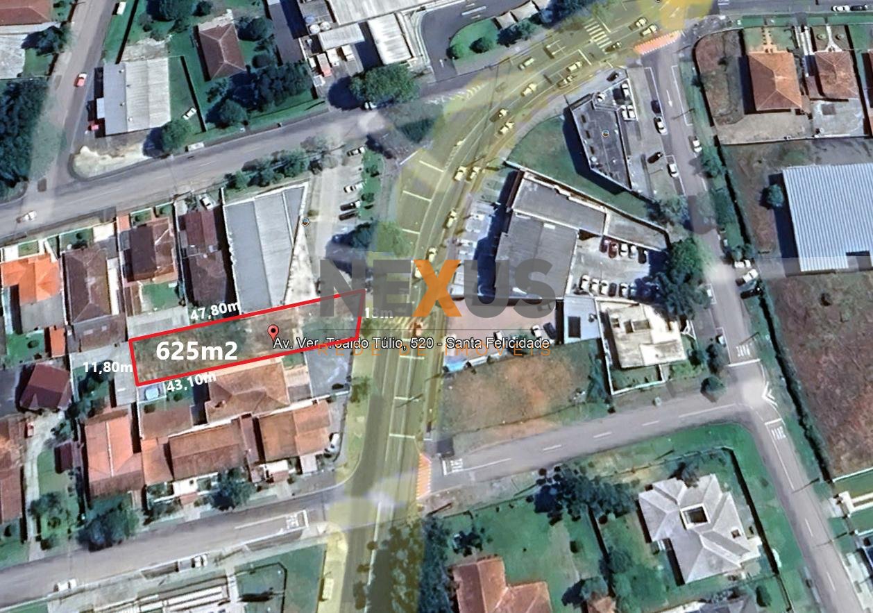 Terreno à venda, 625 m2, SANTA FELICIDADE, CURITIBA - PR