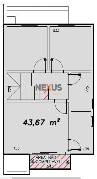 Sobrado com 3 quartos à venda,77,69 m2, CENTRO, COLOMBO - PR