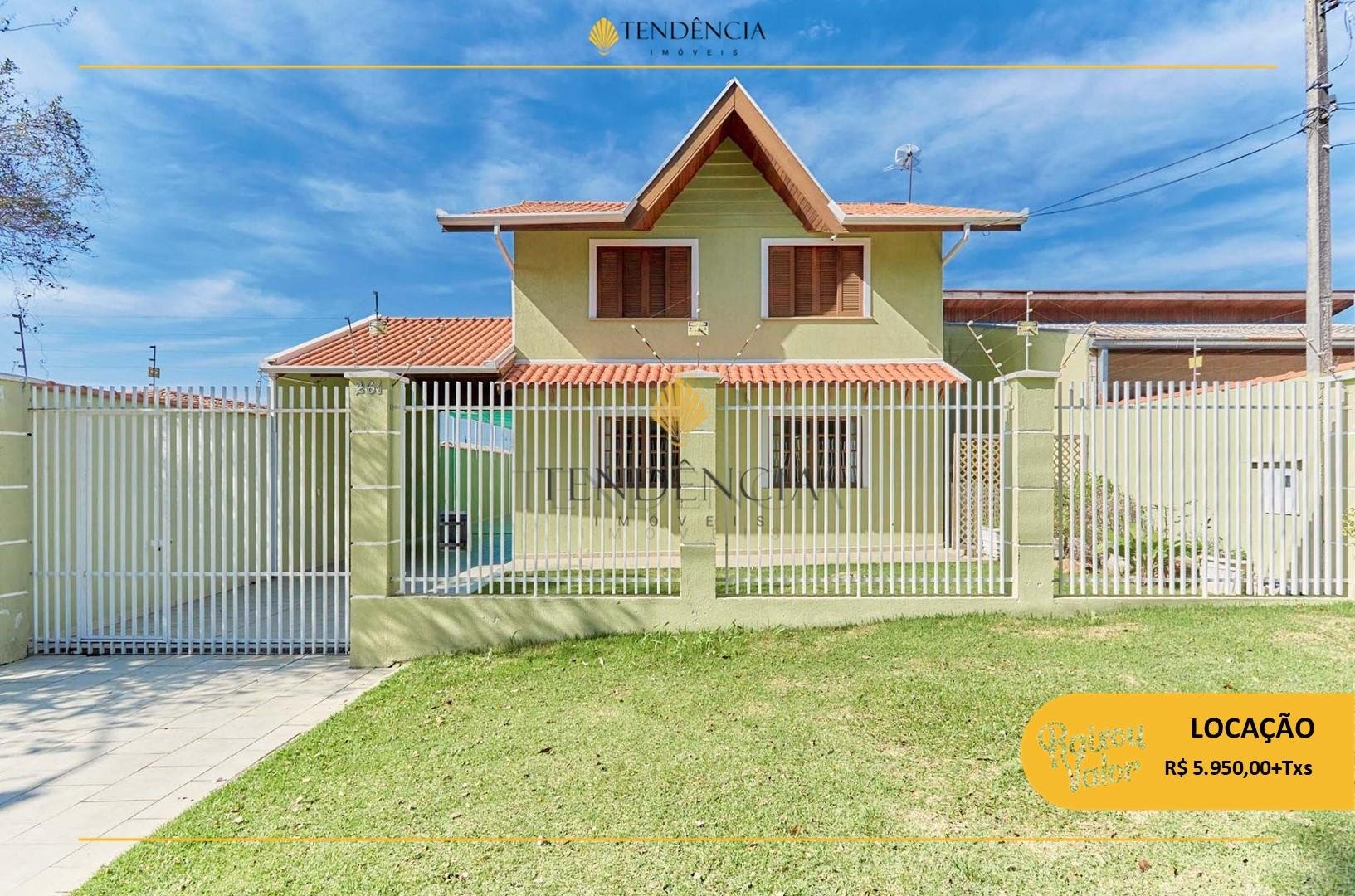 Casa para loca??o 260 m2, 4 quartos - S?o Braz - Curitiba PR