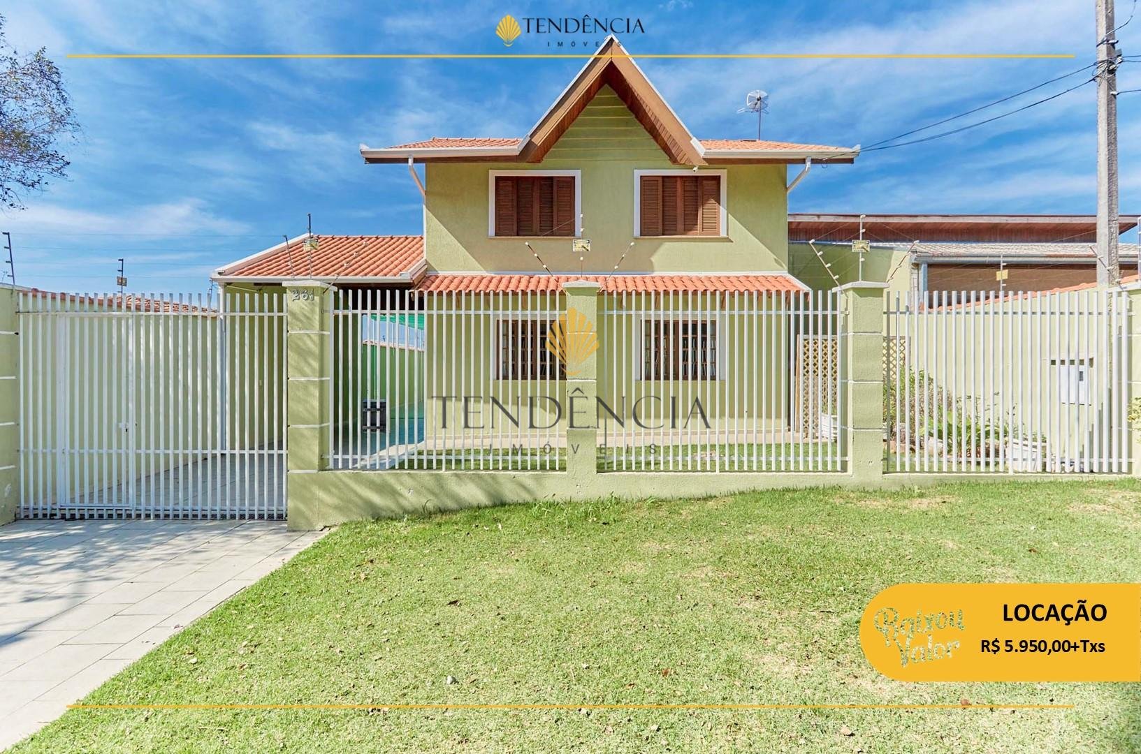 Casa para loca??o 260 m2, 4 quartos - S?o Braz - Curitiba PR