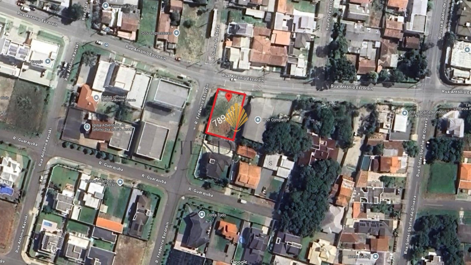 Terreno ? venda, 788 m2 por R  1.050.000,00 - S?o Braz - Curit...