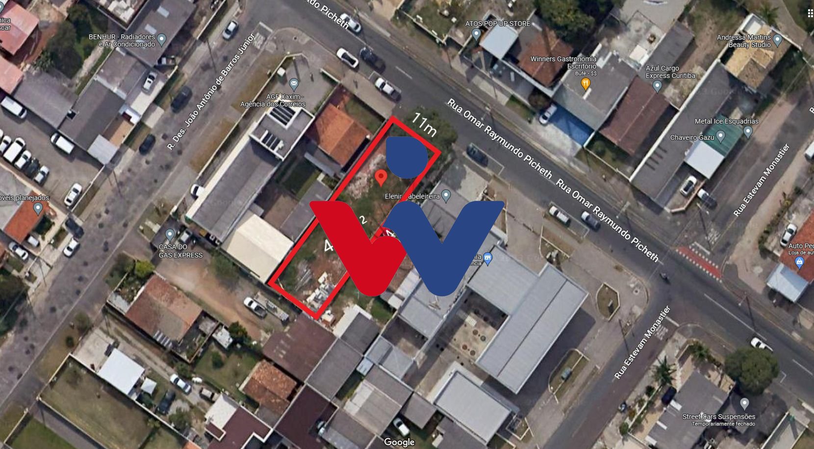 Terreno à venda, 440 m2 por R  999.000 - Xaxim - Curitiba PR