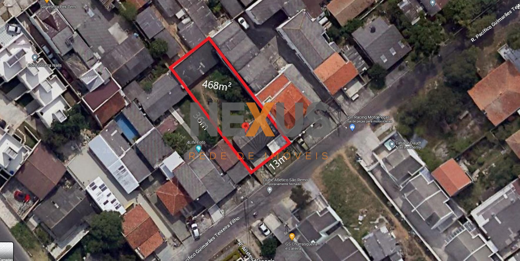 Terreno à venda, 468 m2, UBERABA, CURITIBA - PR