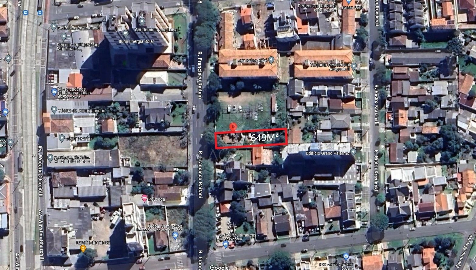 Terreno à venda, 649 m2, Capão Raso - Curitiba PR