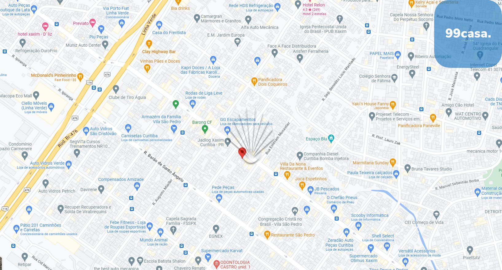 Terreno à venda, 440 m2 por R  999.000 - Xaxim - Curitiba PR