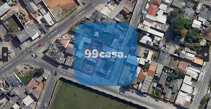 Terreno à venda, 468 m 2 por R  294.900,00 - Guarituba - Piraq...