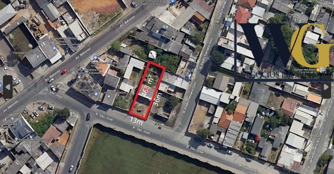 Terreno à venda, 468 m 2 por R  294.900,00 - Guarituba - Piraq...