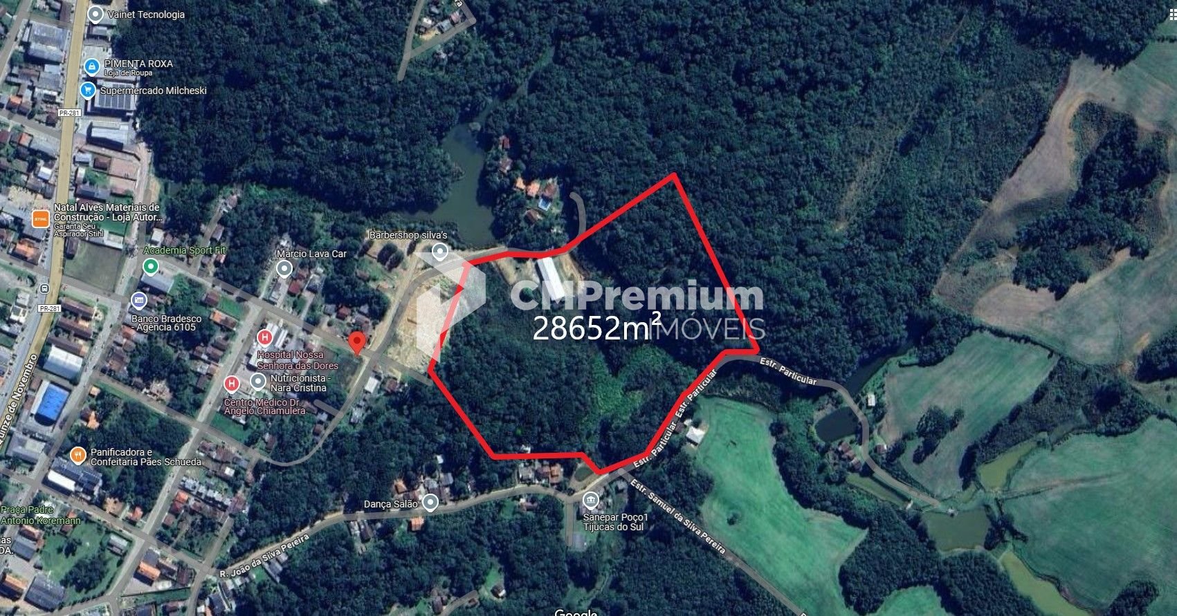 Terreno à venda, 28.652 m2, Centro - Tijucas do Sul PR